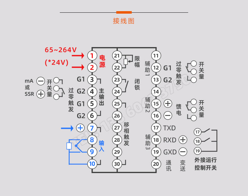 伯特BT508系列溫控器-接線圖